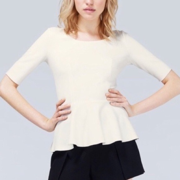 Babaton Tops - Bababaton Aritzia Barrett Peplum Blouse Top